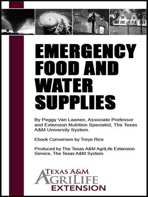 cover image of Emergency Food and Water Supplies